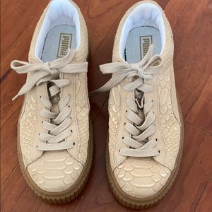 Puma Beige Snake Skin shimmer Gym Shoe